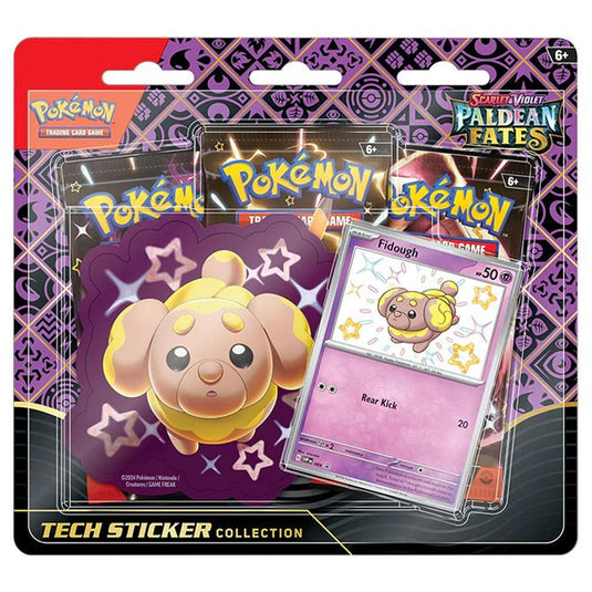 Pokemon Scarlet & Violet Paldean Fates Tech Sticker Collection Fidough - Cartoncito Cards