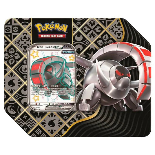 Pokemon Scarlet & Violet Paldean Fates Tin Shiny Iron Treads ex - Cartoncito Cards