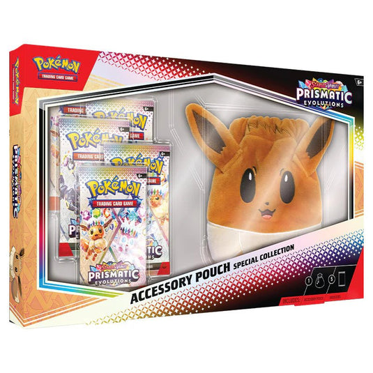 Pokemon Scarlet & Violet Prismatic Evolutions Accessory Pouch Special Collection - Cartoncito Cards
