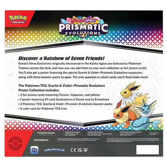 Pokemon Scarlet & Violet Prismatic Evolutions Poster Collection - Cartoncito Cards