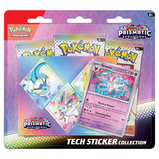 Pokemon Scarlet & Violet Prismatic Evolutions Tech Sticker Collection Sylveon - Cartoncito Cards