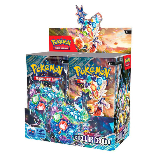 Pokemon Scarlet & Violet Stellar Crown Booster Box - Cartoncito Cards