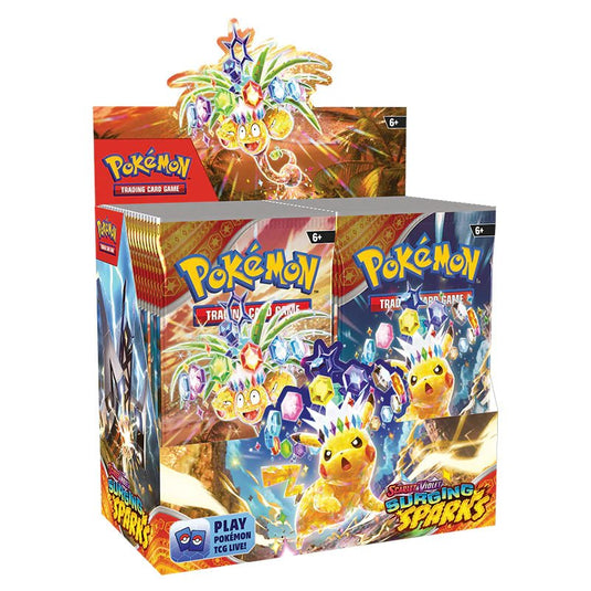 Pokemon Scarlet & Violet Surging Sparks Booster Box - Cartoncito Cards