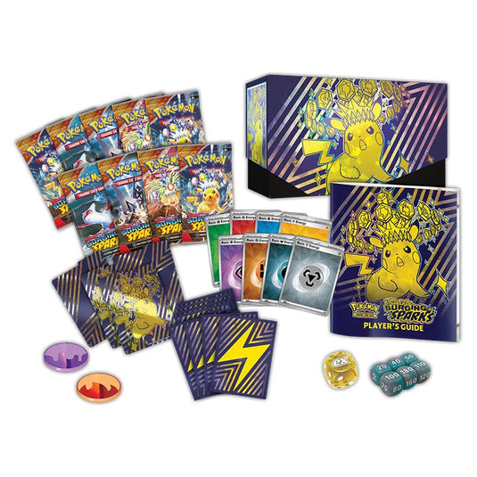 Pokemon Scarlet & Violet Surging Sparks Elite Trainer Box - Cartoncito Cards