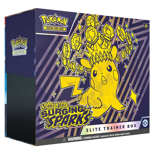 Pokemon Scarlet & Violet Surging Sparks Elite Trainer Box - Cartoncito Cards