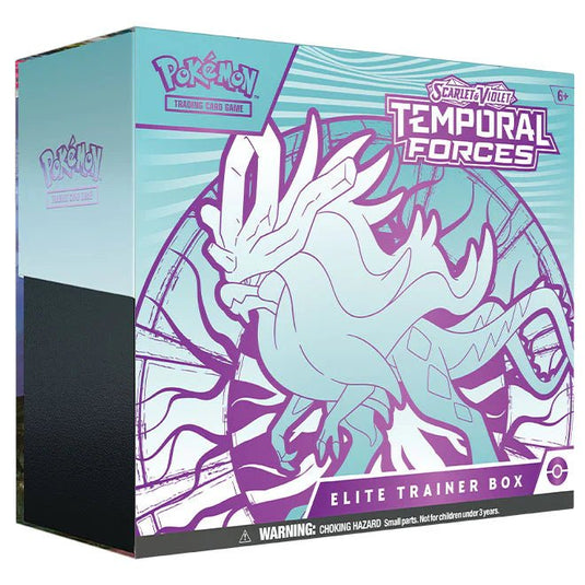 Pokemon Scarlet & Violet Temporal Forces Elite Trainer Box Walking Wake - Cartoncito Cards