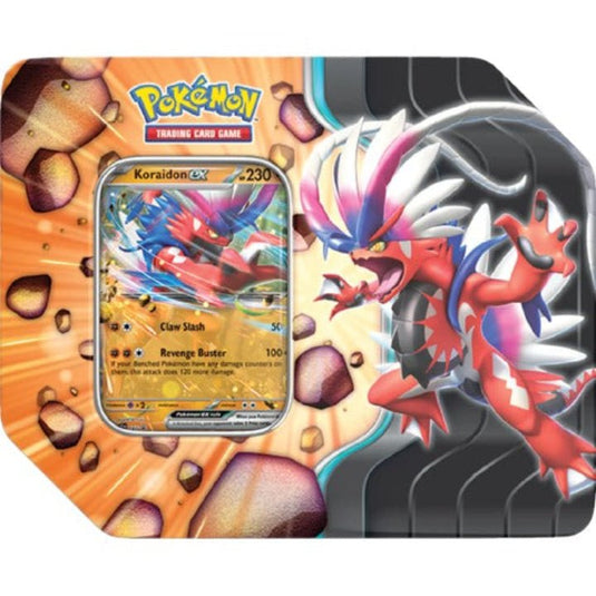Pokemon Slashing Legends Tin Koraidon - Cartoncito Cards