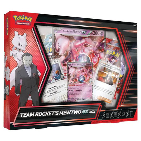 Pokemon Team Rocket's Mewtwo ex Box - Cartoncito Cards
