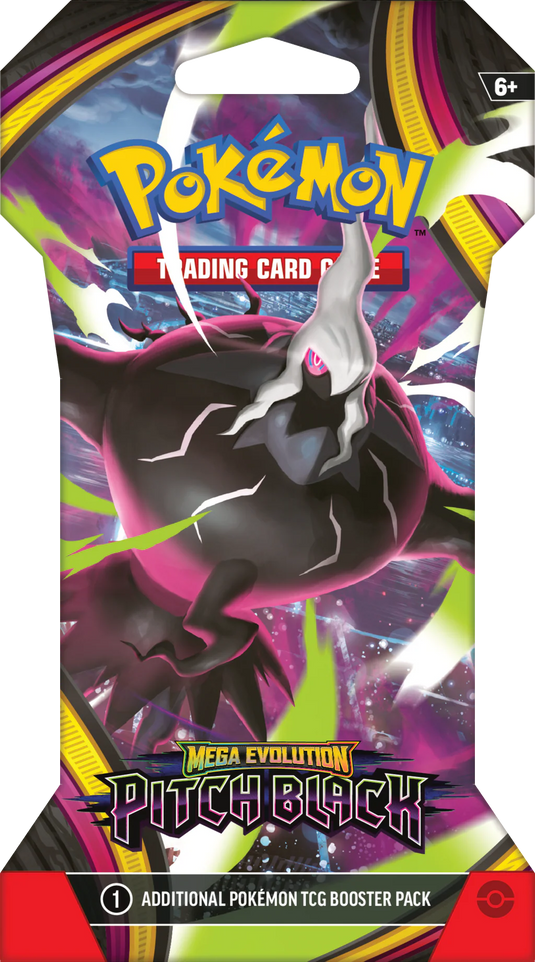 Pokemon Mega Evolution Black Pitch Sleeved Booster
