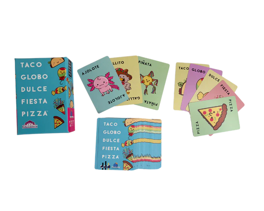 Taco, globo, dulce, fiesta, pizza