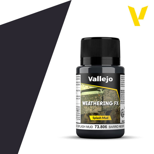 Vallejo Weathering FX Salpicaduras Barro Negro 73.806