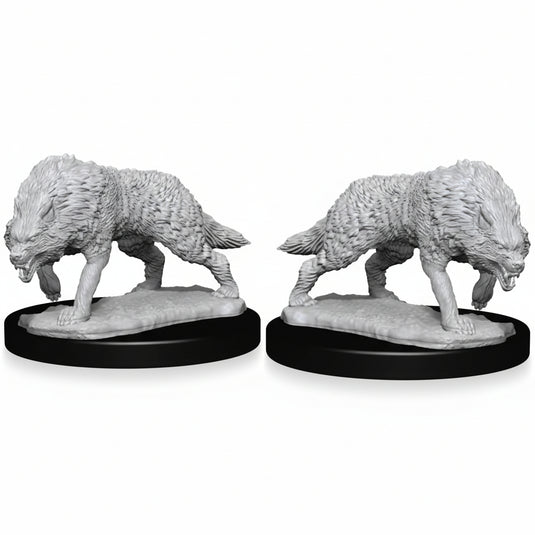 Wizkids Deep Cuts Unpainted Minis: W7 Timber Wolf