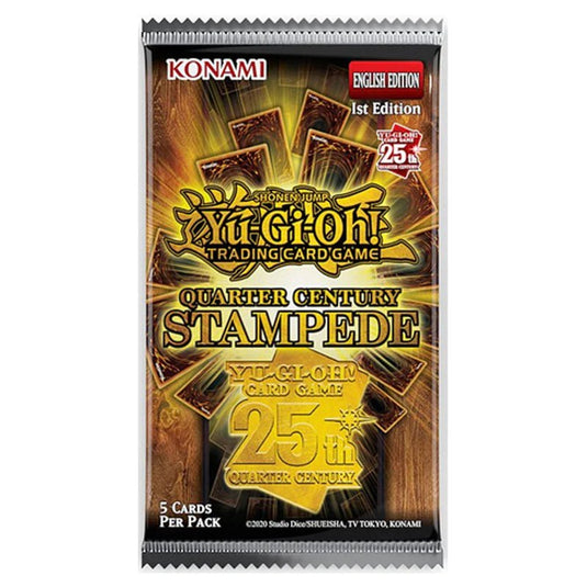 Yu - Gi - Oh! Quarter Century Stampede Booster Pack - Cartoncito Cards