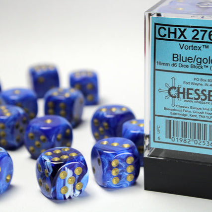 Bloque de dados Vortex de 16 mm d6 (12 dados)
