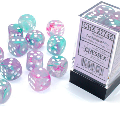 Bloque de dados Nebula de 16 mm d6 (12 dados)