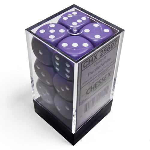 Bloque de dados Opaque de 16 mm d6 (12 dados)