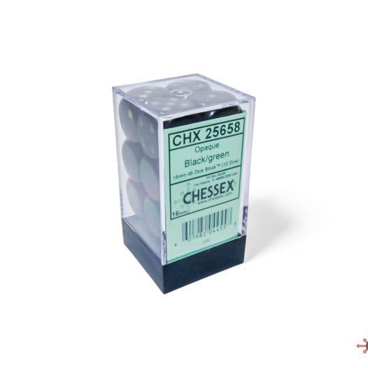 Bloque de dados Opaque de 16 mm d6 (12 dados)