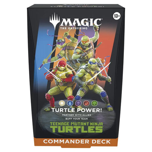Magic The Gathering Universes Beyond Teenage Mutant Ninja Turtles Commander Deck Turtle Power