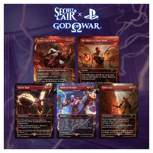 Magic the Gathering Secret Lair x Playstation Superdrop Secret Lair x God of War: Greek (Non-Foil Edition)