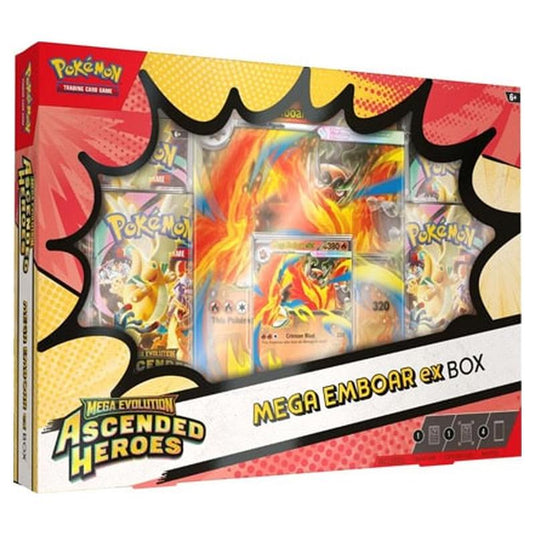 Pokemon Mega Evolution Ascended Heroes Mega Emboar ex Box
