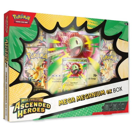 Pokemon Mega Evolution Ascended Heroes Mega Meganium ex Box