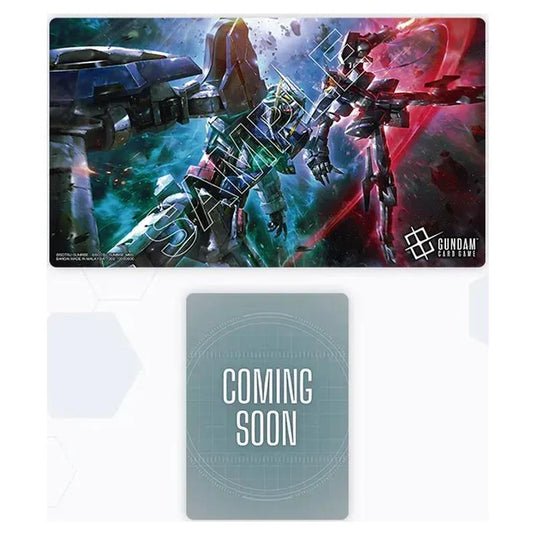 Gundam Card Game Official Playmat & Card Set Mobile Suit Gundam 00