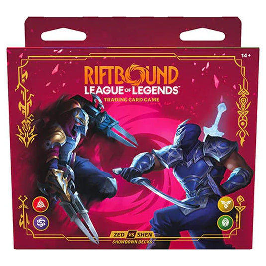 Riftbound League of Legends TCG Vendetta Showdown Decks Zed vs Shen