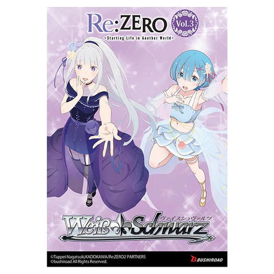 Weiss Schwarz Re:ZERO -Starting Life in Another World- Vol.3 Booster Box