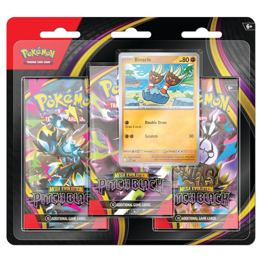 Pokemon Mega Evolution Pitch Black 3 Pack Blister Binacle
