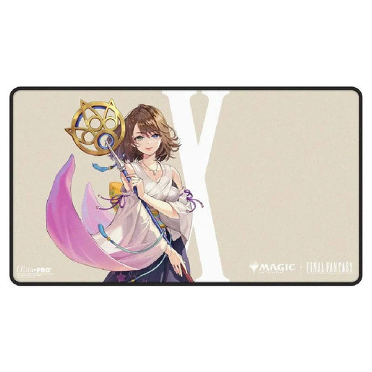 Ultra Pro Magic The Gathering Universes Beyond Final Fantasy Black Stitched Playmat Yuna, Grand Summoner