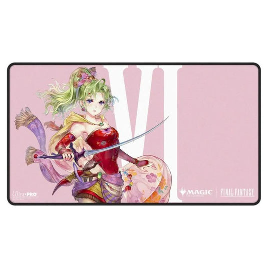 Ultra Pro Magic The Gathering Universes Beyond Final Fantasy Black Stitched Playmat Terra, Herald of Hope