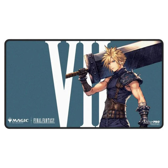 Ultra Pro Magic The Gathering Universes Beyond Final Fantasy Black Stitched Playmat Cloud, Ex-SOLDIER
