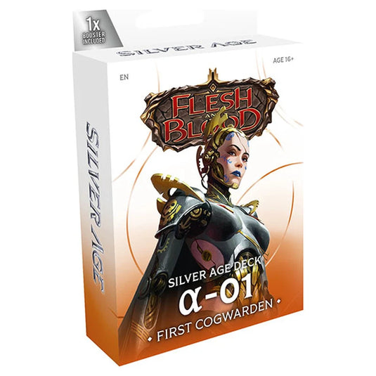 Flesh & Blood Outbreak Silver Age Deck a-01 First Cogwarden