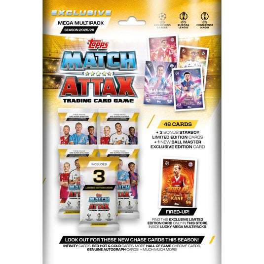 Topps UCC 2026 Match Attax Extra: UEFA Club Competitions Mega Multi Pack