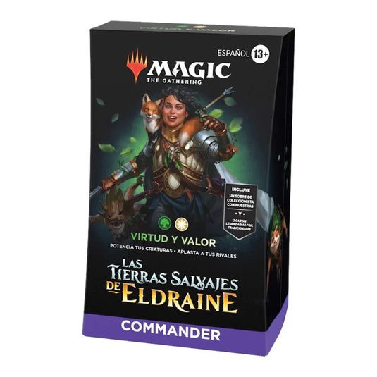 Magic the Gathering Wilds of Eldraine Commander Deck Virtue and Valor (Ingles)