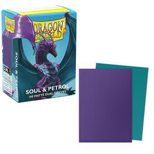 Dragon Shield Standard Dual Matte Sleeves Soul & Petrol