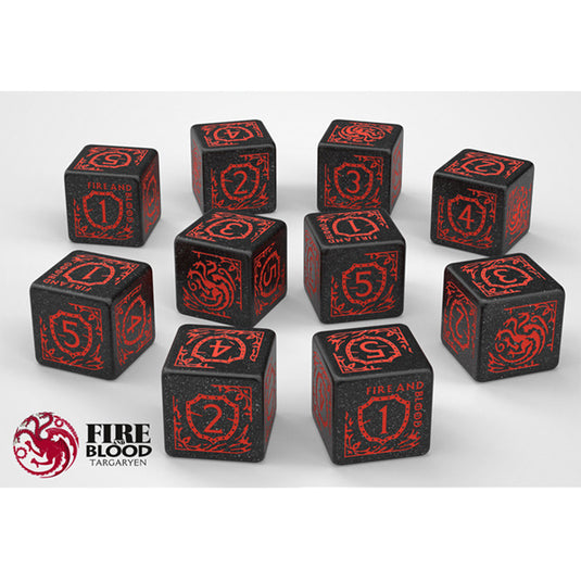 Game of Thrones: Targaryen Dice Set 10d6