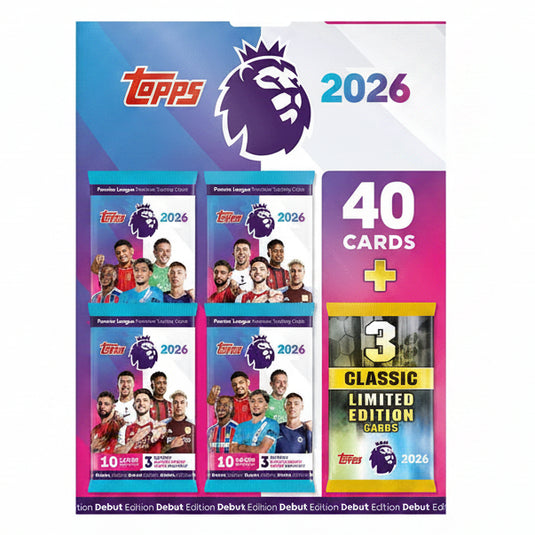 Topps Premier League 2026  Edición Debut Mega Multipack