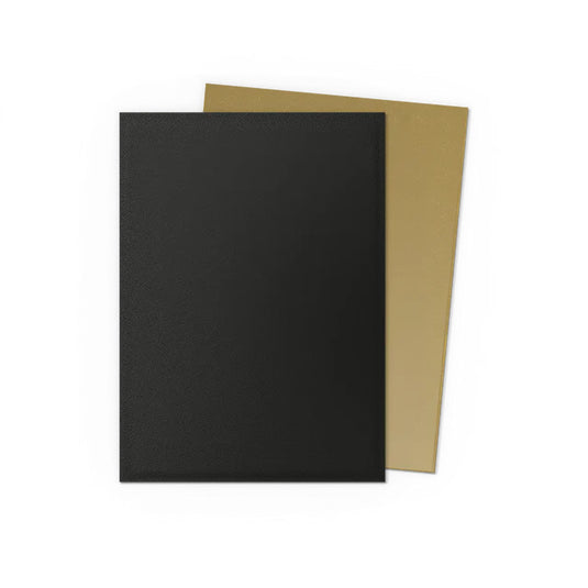 Dragon Shield Standard Dual Matte Sleeves Black & Gold