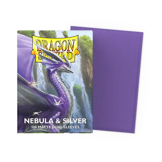 Dragon Shield Standard Dual Matte Sleeves Nebula & Silver