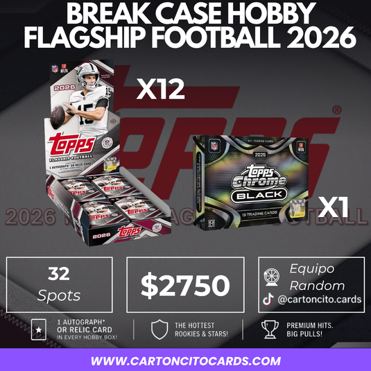 Breask Topps NFL Flagship 2026 + Topps Chrome Black NFL