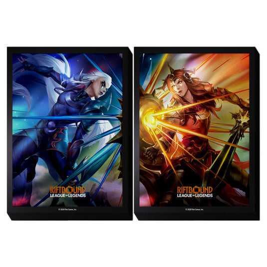 Riftbound League of Legends TCG Sleeves Diana vs Leona