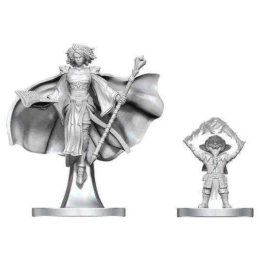 D&D Nolzur's Marvelous Unpainted Minis: Gnome Warlock & Aasimar Wizard