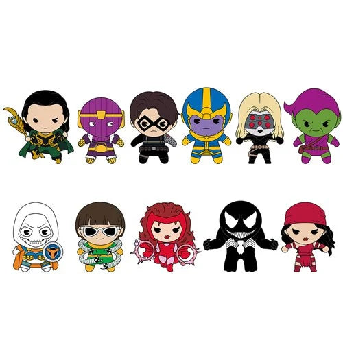 Marvel Villians 3D Foam Bag Clip