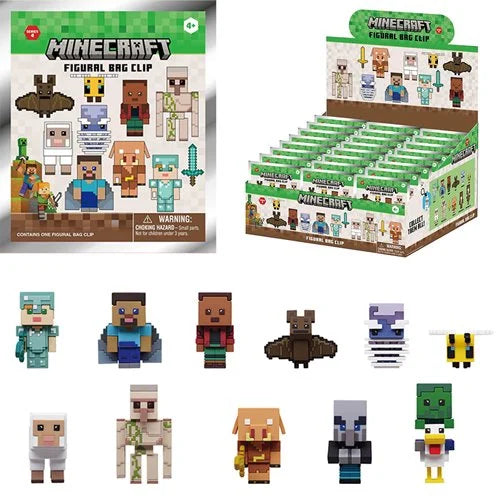 Minecraft Series 4 3D Foam Bag Clip