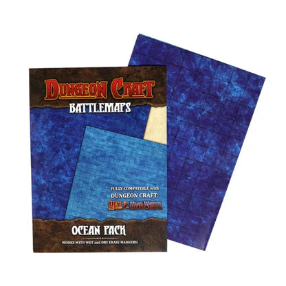 Dungeon Craft Ocean and Underwater Battle Map set for D&D and Tabletop Role Playing
