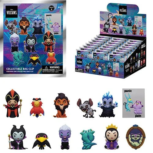 Disney Villains Series 4 3D Foam Bag Clip
