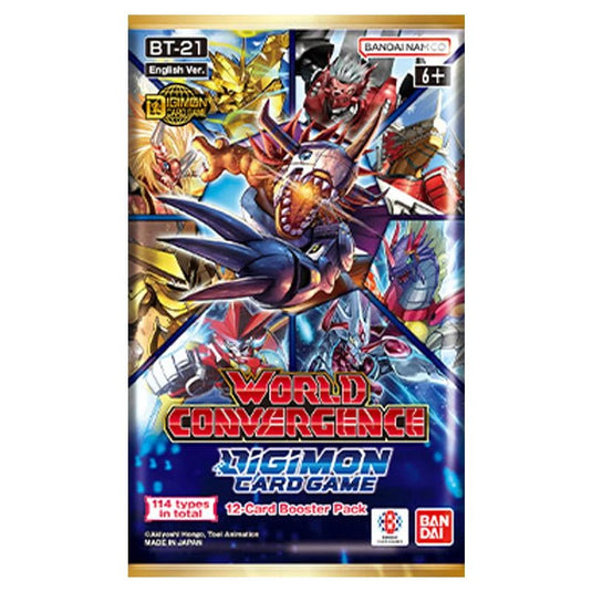Digimon Card Game BT21 World Convergence Booster Box - Cartoncito Cards