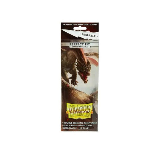Dragon Shield Standard Perfect Fit Sealable Sleeves Smoke - Cartoncito Cards