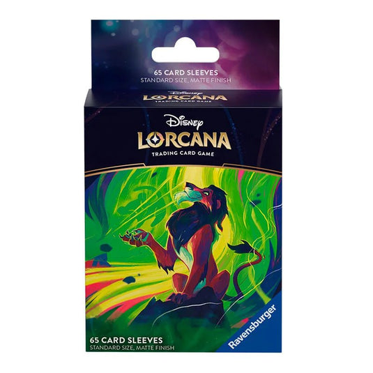 Fundas para cartas con Scar de Lorcana - Cartoncito Cards